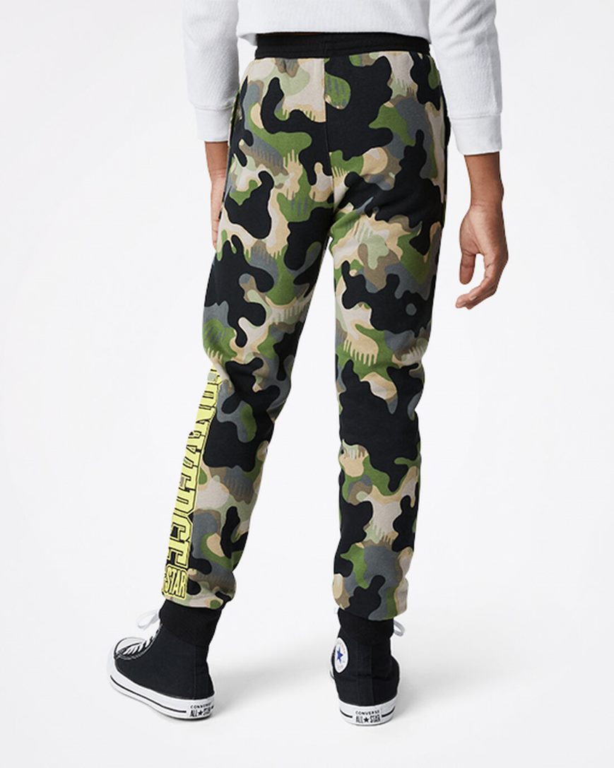 Boys' Converse Camo Jogger Olive | AU 1E34CV